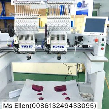 Itilize Sequin Broderie machin 2 tèt