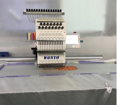 Single Kap Cap Embroidery Machin Pou Plat Broderie