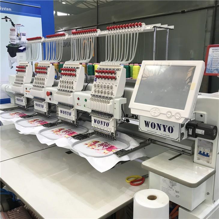 Wonyo Embroidery Machines 4 Head Japan Made For Logo T Shirt Embroidery