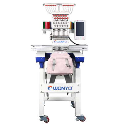 Single Head enfòmatik brode machin Madeira Polyneon
